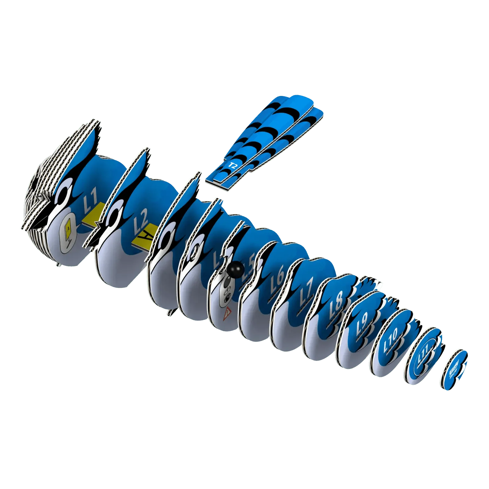 3D Blue Jay Puzzle - Image 3