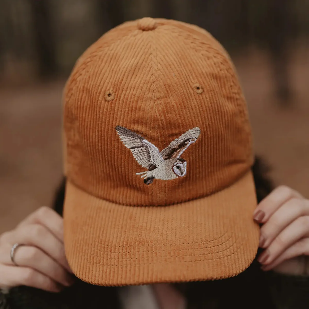 Barn Owl Corduroy Hat - Image 6