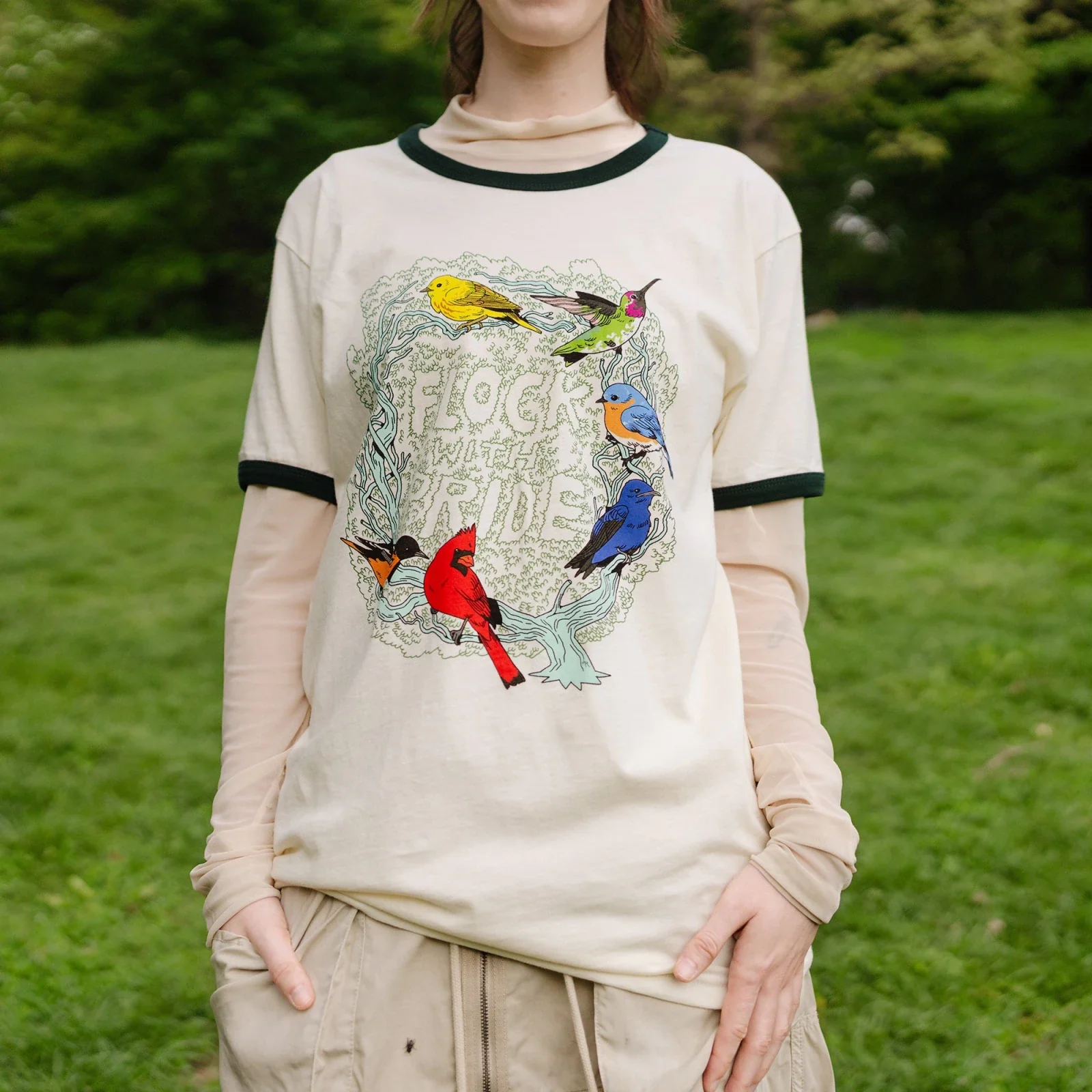 Flock With Pride Ringer Tee - Image 4