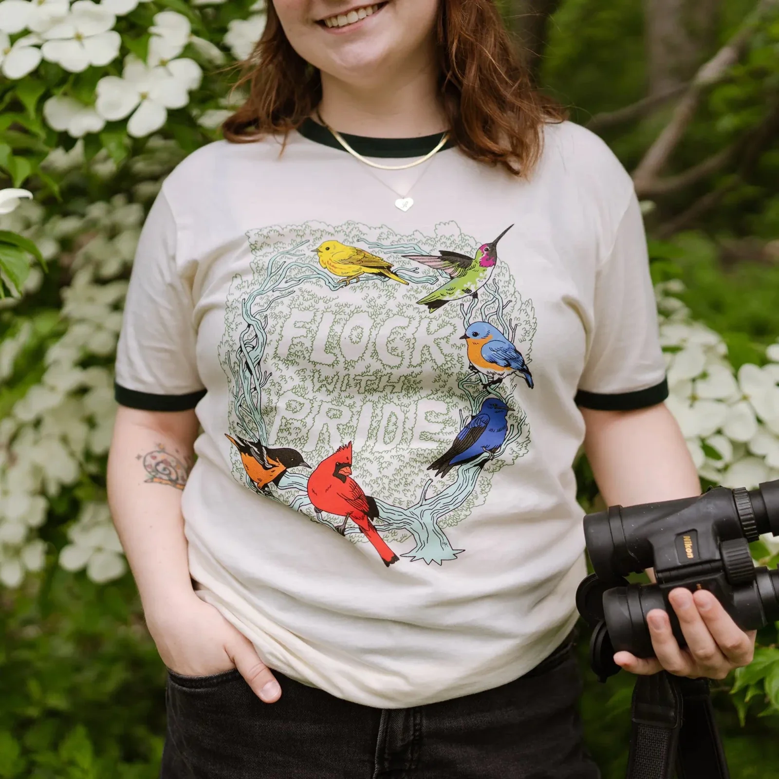 Flock With Pride Ringer Tee - Image 5