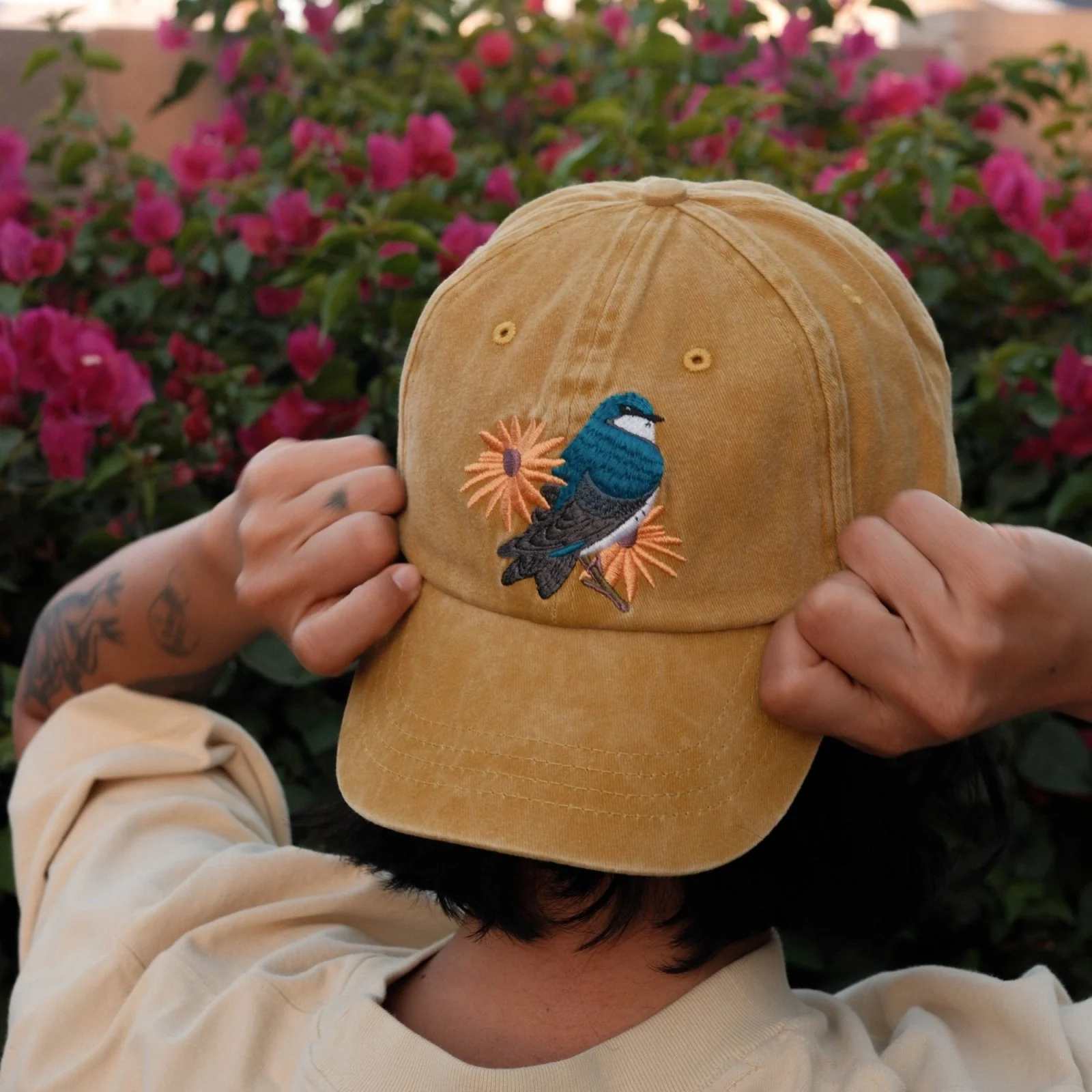 Tree Swallow Washed Hat - Image 2
