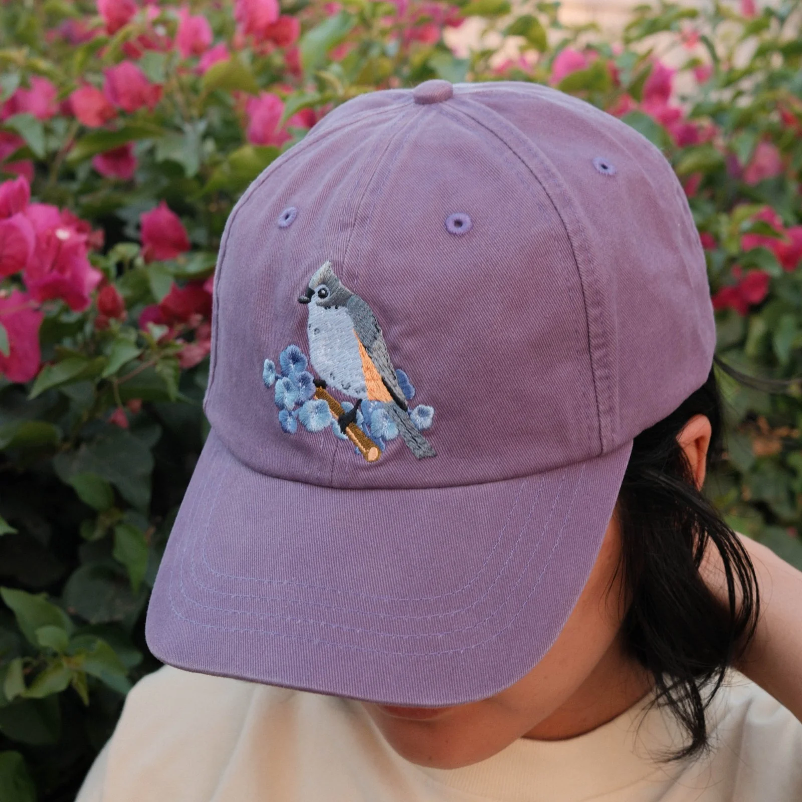 Tufted Titmouse Washed Hat - Image 5